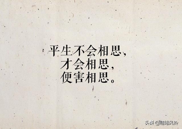 情诗相思短句(平生不会相思才会相思)(1)