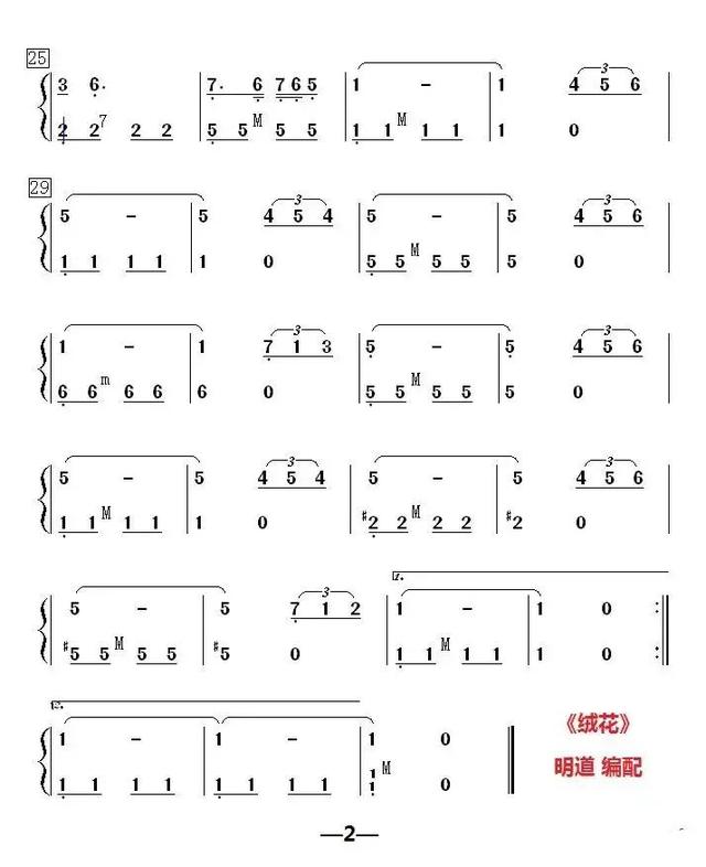 手风琴音阶练习曲谱（手风琴谱在水一方天空之城绒花芦花飘落）(16)