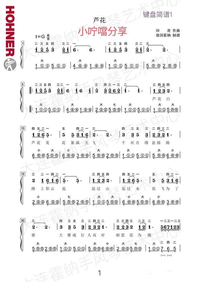 手风琴音阶练习曲谱（手风琴谱在水一方天空之城绒花芦花飘落）(17)