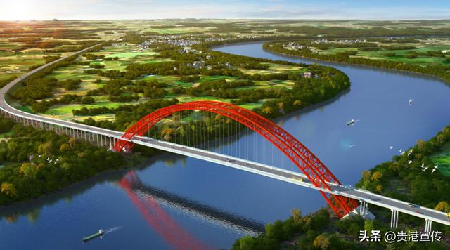 贵港产业新城最新规划图(好消息今天贵港一座大桥开工)(4)