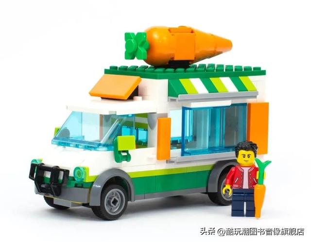 乐高城市10638拼装（乐高60345流动农货车开箱评测）(12)