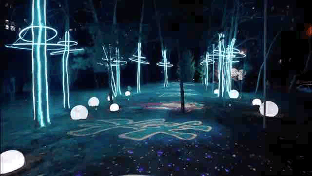 独家独院花园效果（双生之树点亮22院街区）(4)