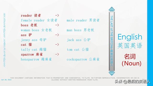 英语词性的分类及用法表格（英语学习之词类）(2)