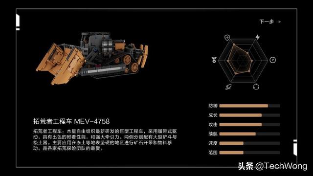 乐高最小型的寒冰坦克（木星黎明拓荒工程车）(3)