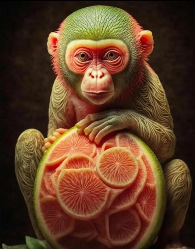 整个西瓜皮雕刻简单花式（精湛的15个西瓜雕刻艺术品）