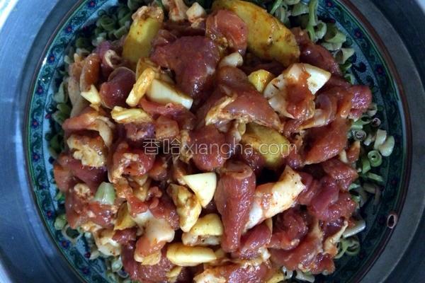 干豆角蒸腊肉湘菜(干豆角蒸肉) 干豆角蒸腊肉湘菜(干豆角蒸肉)