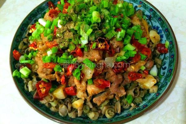 干豆角蒸腊肉湘菜(干豆角蒸肉) 干豆角蒸腊肉湘菜(干豆角蒸肉)