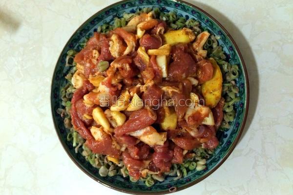 干豆角蒸腊肉湘菜(干豆角蒸肉) 干豆角蒸腊肉湘菜(干豆角蒸肉)