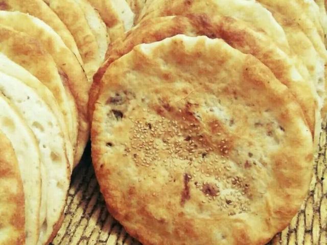 美食油酥糖烧饼（淄博特色肉烧饼）