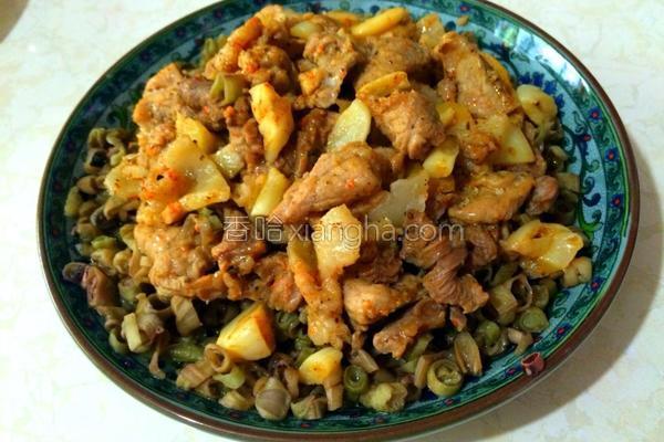 干豆角蒸腊肉湘菜(干豆角蒸肉) 干豆角蒸腊肉湘菜(干豆角蒸肉)